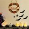 Halloween Wooden Wreath,Welcome Hanging Sign Decorations,Ghost Pumpkin Skull Wood